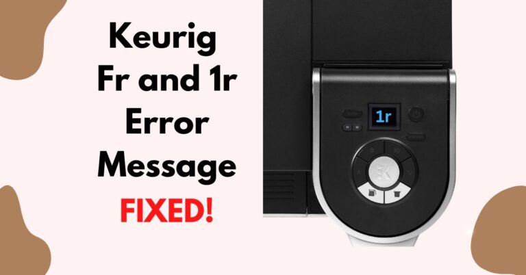 Keurig K-Duo 1r, Fr, Add Water and Descale Error