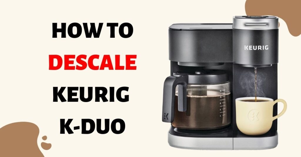 HowTo Clean and Descale Keurig KDuo (with Pictures)